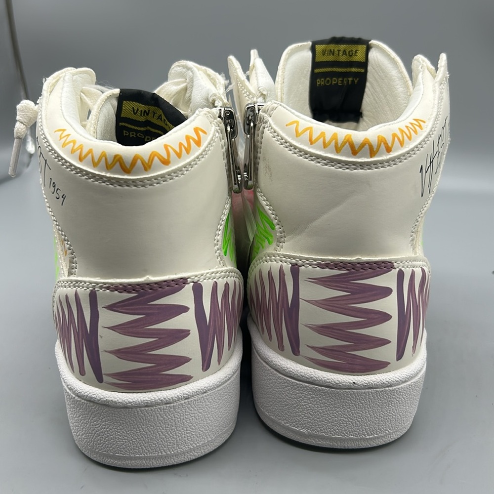 Vintage Havana Dream Colorful High top leather Sneaker Sz 7.5 NWOT - Picture 4 of 6